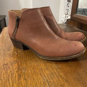 Lucky Brand Leather LP-Burklee Women’s 8 1/2 Brown Bootie